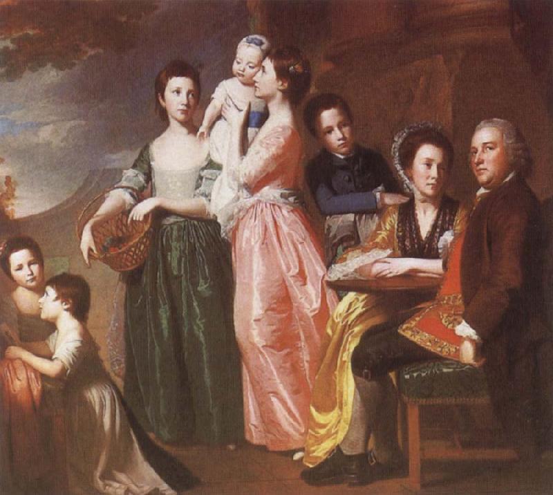 George Romney THe Leigh Family oil painting image